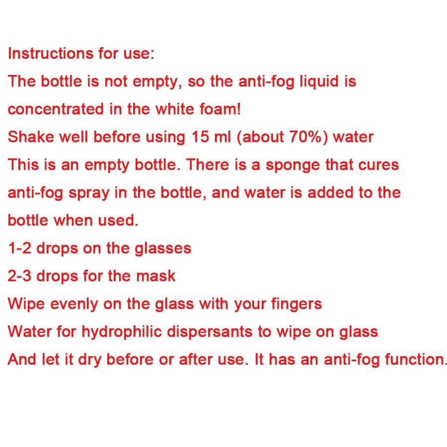 Defogger твердое состояние Defog анти туман агент для плавания очки стеклянные линзы маски для дайвинга очиститель решение Противоскользящий спрей туман