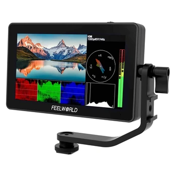 

FFYY-FEELWORLD F6 Plus 5.5 Inch DSLR Camera Field Press Sn Monitor with HDR 3D HD 1920X1080 IPS Video Peaking Focus Assist