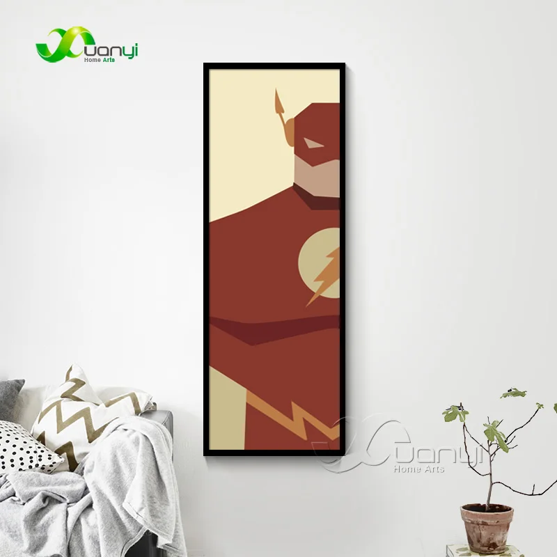 Холст печать Современная живопись куадро супер герой плакат Супермен Бэтмен мультфильм Домашние Декоративные Настенные рисунки для гостиной без рамы
