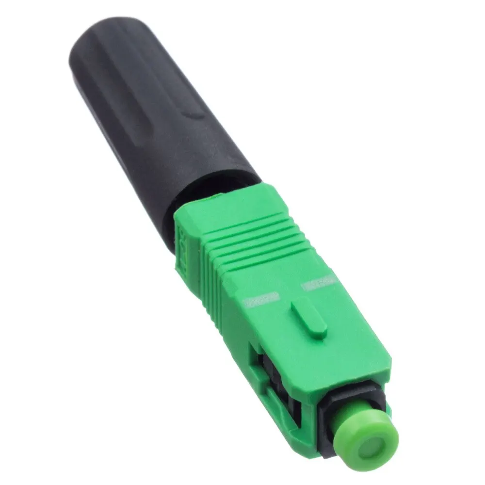 

100 Pcs FTTH SC APC Optical Fiber Cable Quick Connector Fast Cold Connection Adapter for CATV Network