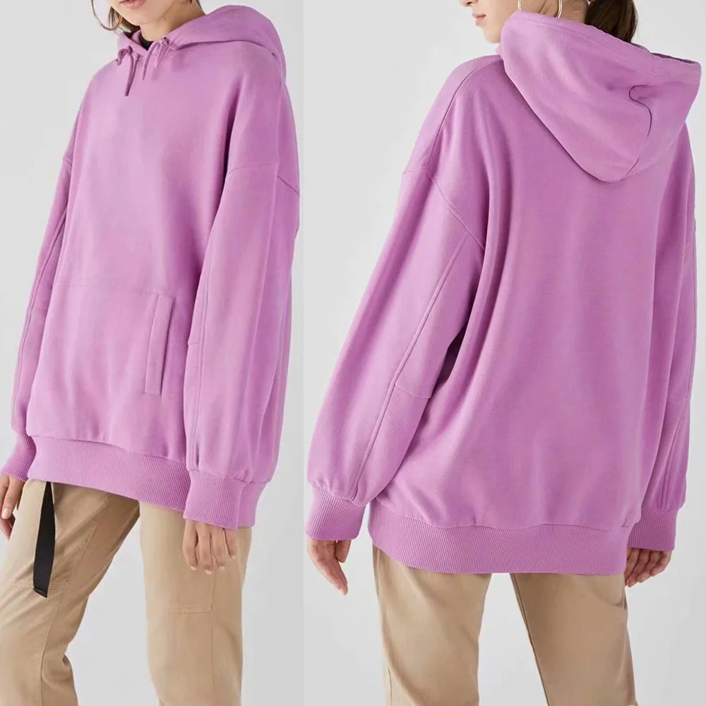 

Casual Women Fleece Crop Hoodie Sweatshirts Tops 2020 Autumn Winter Oversize Ladies Pullovers Warm Pocket Hooded Jacket Clothes