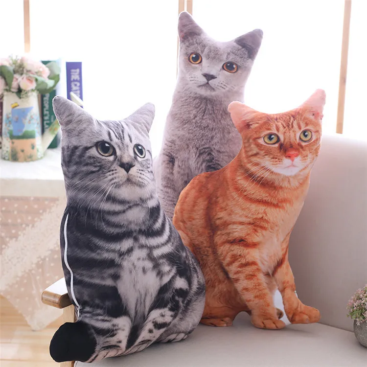 Новая креативная плюшевая игрушка 50 см, милые кошачьи подушки для спальни, дивана, забавный подарок для взрослых