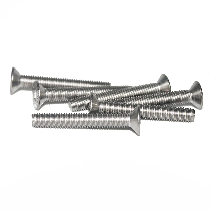 

(25 pcs) M5-0.8 X 55mm, DIN 7991 / ISO 10642, Metric, Flat Head Socket Cap Screws, Full Thread, A4 Stainless Steel