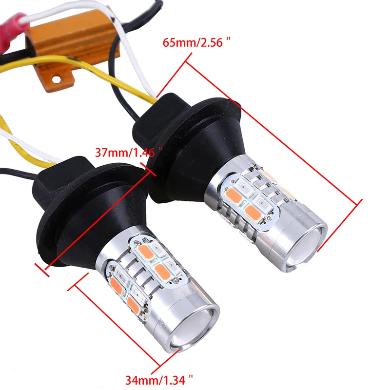 Двухцветсветильник светодиодсветодиодный поворотники POSSBAY DRL BAY15S 1156 20SMD дневные