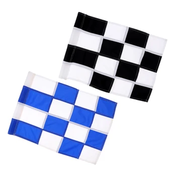 

Set Of 2pcs Golf Putting Green Flag Solid Practice Flags With Tube