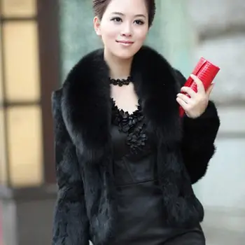 

Fashion Faux Fur Coats Short Thicken Warm Outwear Thick Warm Fur Women Winter Fashion Jacket Long Sleeve Plus Size 3Xl