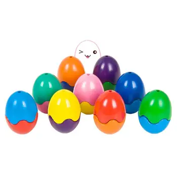 

9 Colors Egg Shape Crayons Non Toxic Washable Painting Drawing Wax for Baby Kids