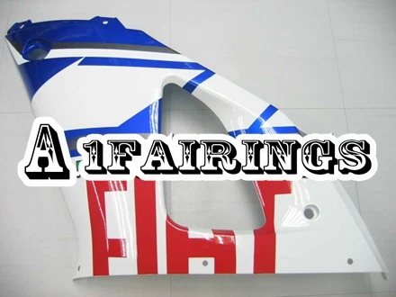 ABS литьевой пластик Полный обтекатели комплект для 1998 1999 98 99 R1 YZF1000 Yamaha Cowlings кузов комплект синий белый панели