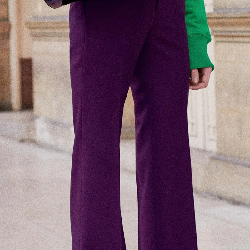 Men's Casual Pants Autumn And Winter Fashion New Western Trousers Trousers Beatles Yuppie Slim Flared Pants
