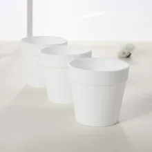 Белый цветочный горшок суккуленты цветочный горшок цветной рисунок чашка мультфильм пластиковые дети DIY Ручная роспись