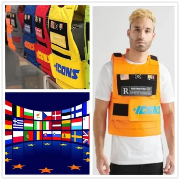 

2020 Rapper Hiphop MC VEST RAPPER BAR TANK TOP Fashion New Design Street Fashion ICONS Military militari Tactic tactical Vest