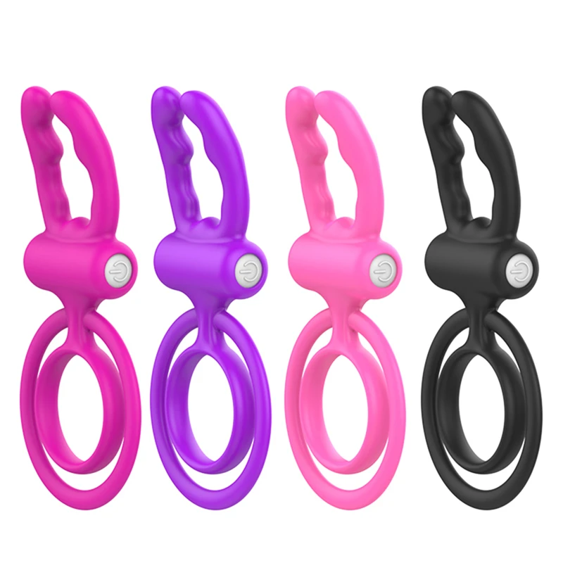 Penis Ring Cock Intense Clit Stimulation Silicone Tongue Vibrator Sex Fidget Toys For Couple Adults Products