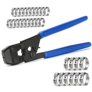 

Pex Pipe Cinch Crimping Tool With Clamp Blue Industrial Electric Crimping Tool Handtools Cutting Tool Household Repairing Tools