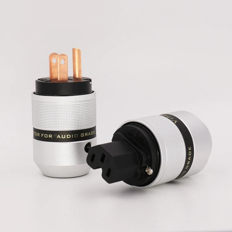 Чистая медь США AC Разъем питания HIFI аудио класс Медь вилка &amp IEC DIY шнур кабель |