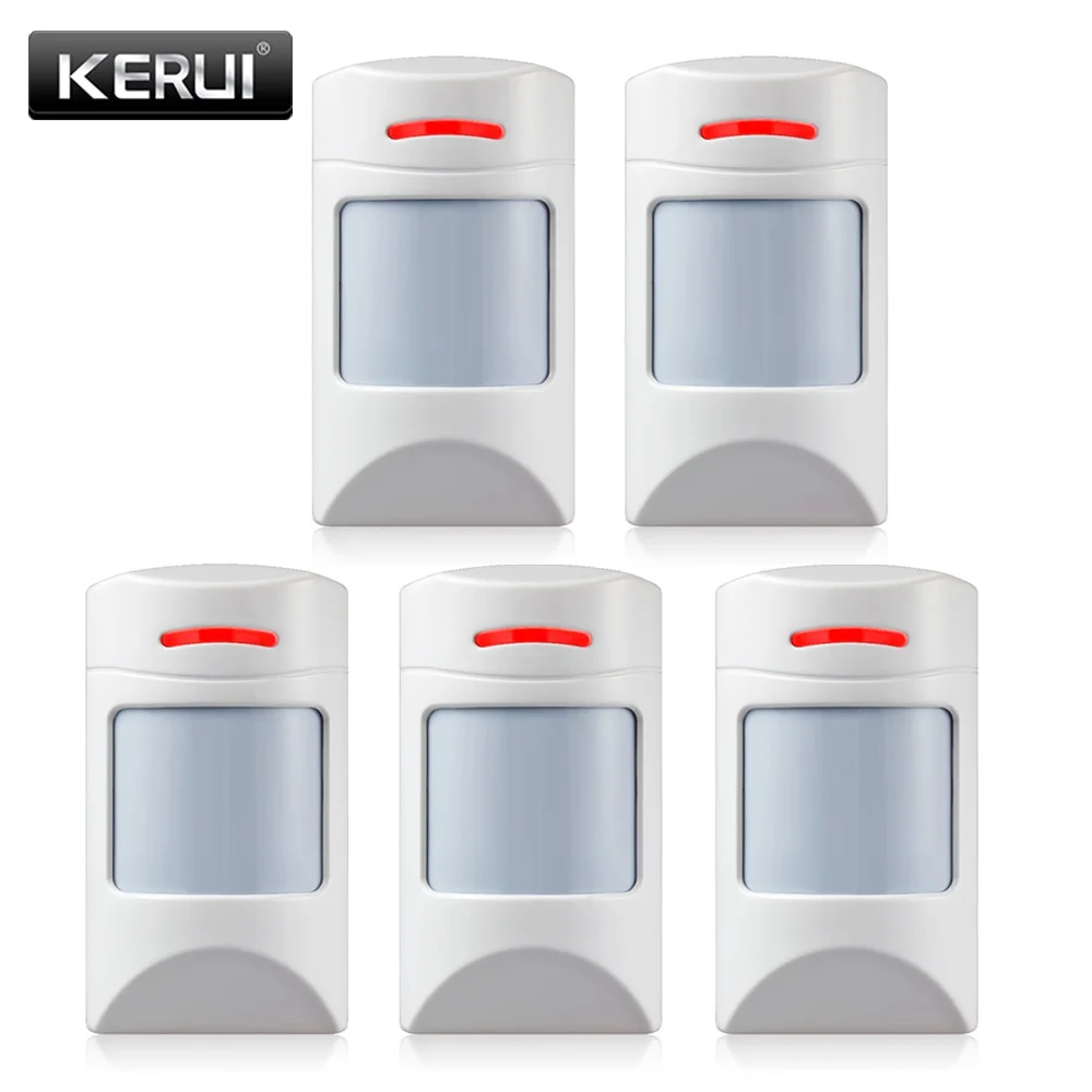 KERUI Anti-Pet PIR Motion Detector Home Security Wireless 433Mhz Animals Immune Infrared Sensor For G18 W18 W20 K52 Alarm System wifi alarm keypad Alarms & Sensors