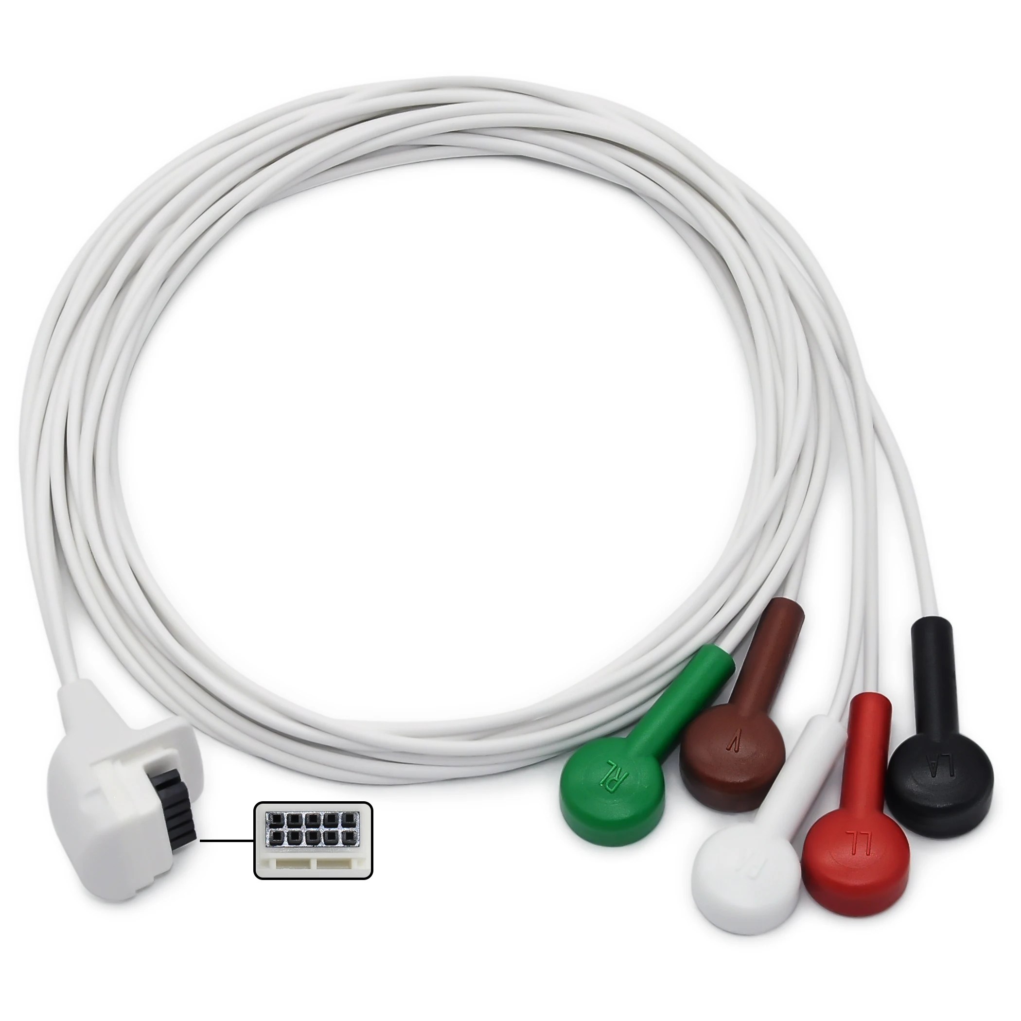 Мортара Holter 5 проводов Snap AHA/IEC | Красота и здоровье