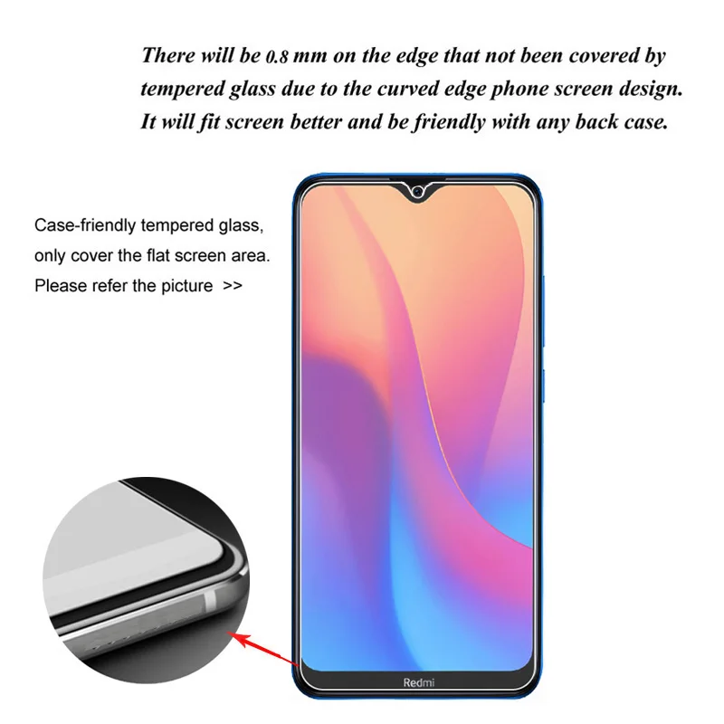 3 шт., закаленное стекло для Xiaomi Redmi 8A, защитная пленка для экрана, Защитное стекло для Xiaomi Redmi 8A 6,", защитное стекло