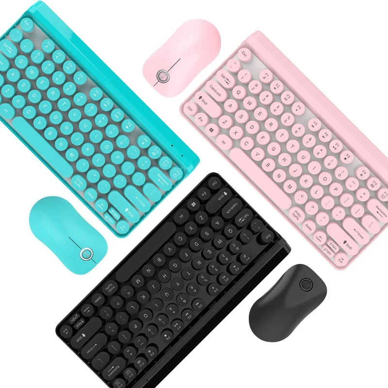 L100 2.4G Slim Optical Wireless Keyboard and Mouse Mini Multimedia Keyboard Mouse Combo Set for PC Laptop