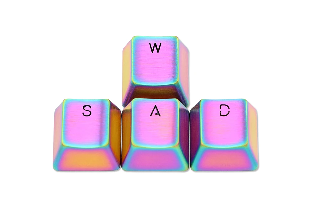 aço inoxidável, WASD, R2, R3, luz através