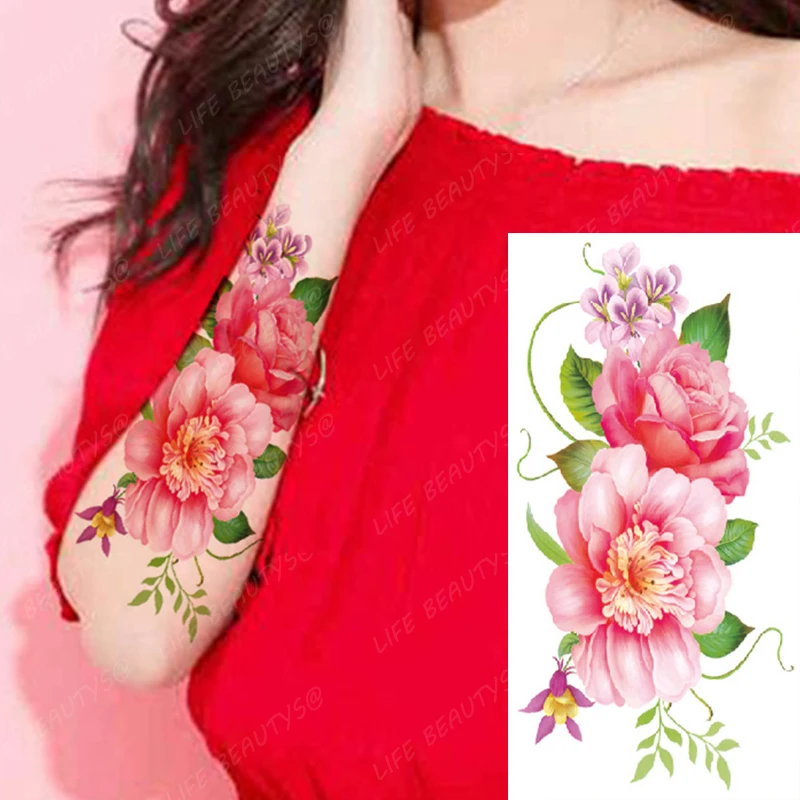 32 Sheets 3d Small Black Temporary Tattoos For Women Men Waterproof Fake  Tattoo Stickers For Face Neck Arm Children Tattoo Temporary Flower Birds  Star  Fruugo IN