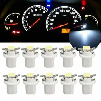 

10Pcs B8.5D 509T B8.5 5050 Led 1 SMD T5 Lamp Car Gauge Speedo Dash Bulb Dashboard Instrument Light Wedge Interior Lamp 10X