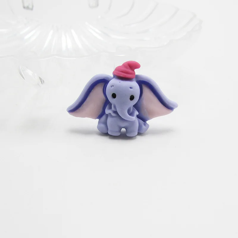 30 шт. Детские смоляные аксессуары для волос Dumbo DIY резинки для волос Микки глина акриловый лист миниатюрный узор головные уборы банты оптом