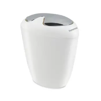 

6.5L Flip Trash Can Waste Container Garbage Can Waste Bins With 30pcs Transparent Trash Bags Household Cleaning For Hotel Toilet
