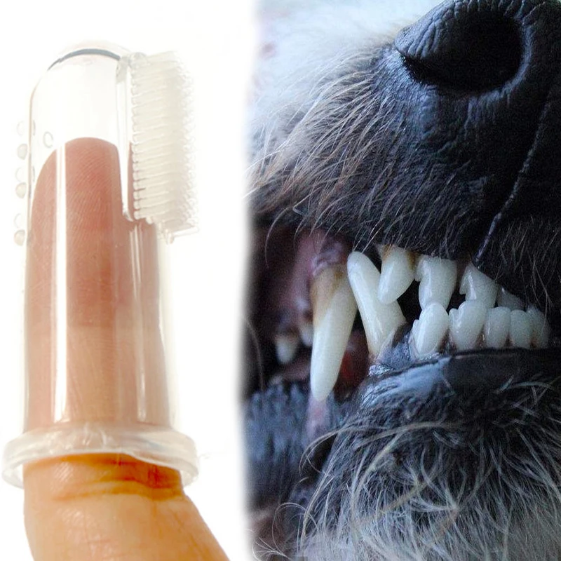Finger Toothbrush Pet Dog Oral Finger Tooth Brush Dogs Brush Finger Toothbrush Dog Dog