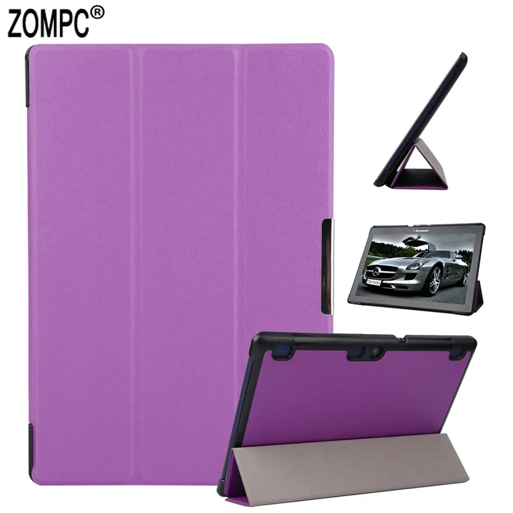 

Ultra Slim Luxury Folio Stand Leather Case Lightweight Cover For Lenovo Tab 2 10.1 A10-30F/N/M TB2-X30F/M/L Tab2 TB-X103F 10.1