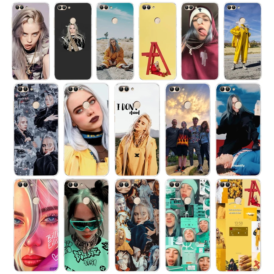 16AA Billie Eilish Girl Soft TPU Case Cover For Huawei Honor P Smart Y6 Prime Nova 2i 3i View 10