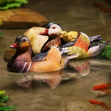 Наружные садовые полимерные мандарин украшение утки Ремесло Декор домашний двор креативное моделирование животное плавающая скульптура с орнаментов