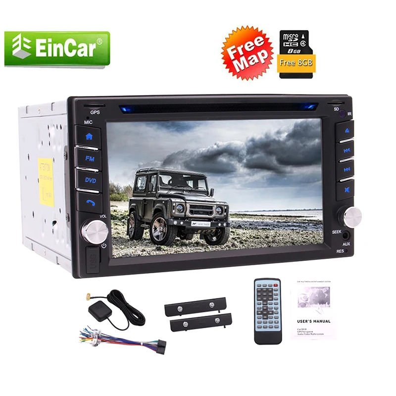 Автомобильный DVD плеер 2 Din стерео GPS Navi Авторадио Bluetooth 6 дюйма сенсорный экран SWC USB