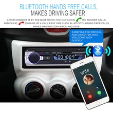 12 В Автомобильный MP3 аудио плеер Поддержка FM стерео автомобильный Bluetooth телефон USB SD MMC порт Rdio в тире 1 DIN дропшиппинг