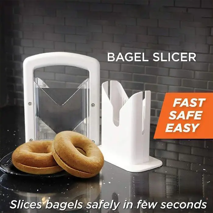 Universal Toast Bread Bagel Cutter Slicer Guillotine Action Blade