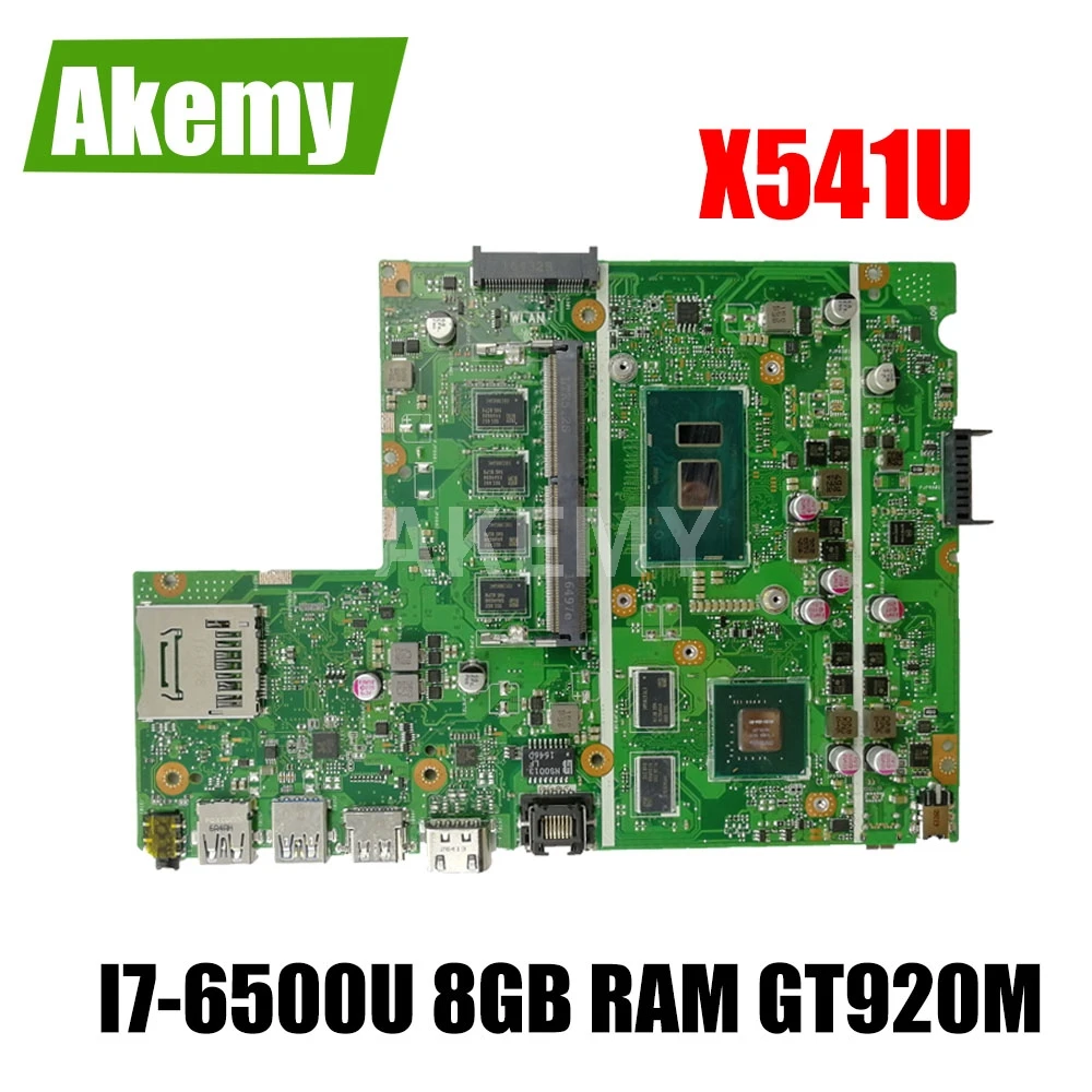 SAMXINNO для For Asus F541U R541u X541U X541UV X541UVK Laotop материнская плата с I7 6500U 8 Гб RAM