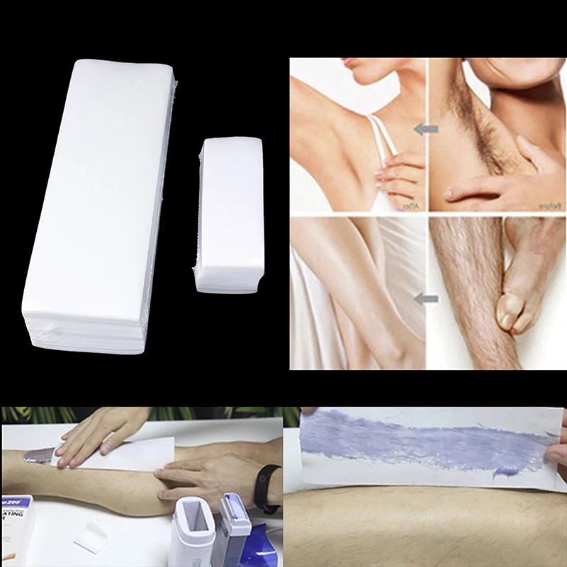 100pcs Body Hair Removal Wax Paper Nonwoven Epilator Wax Strip Paper Roll Strip HighQuality Hair Removal Epilator Wax Strip