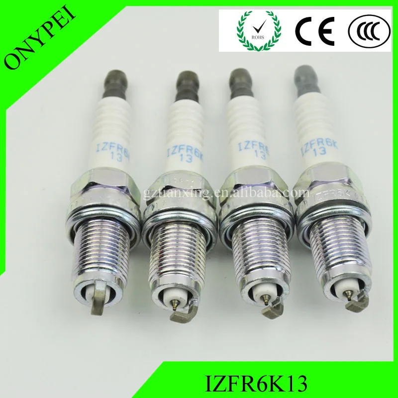 4 шт. IZFR6K13 6774 Свеча зажигания Иридиевые свечи для автомобиля 08 12 HONDA Fit IZFR6K 13|plug for