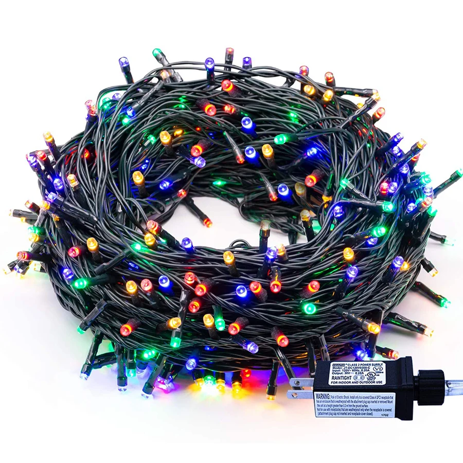 

Outdoor Christmas String Light 24V Plug in Led Fairy Light Waterproof Wedding Party Garland Light for Outside Patio Tree Decor