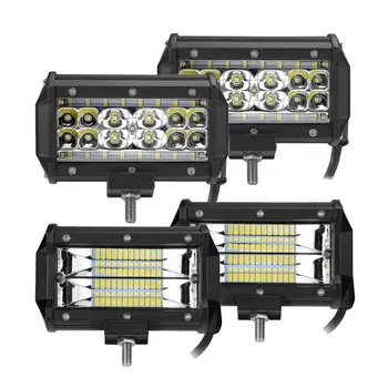 

2pcs 5" LED light bar 12V 24V Driving worklights for Offroad auto 4WD 4x4 UAZ SUV motorcycle ramp flood combo beam car fog lamps