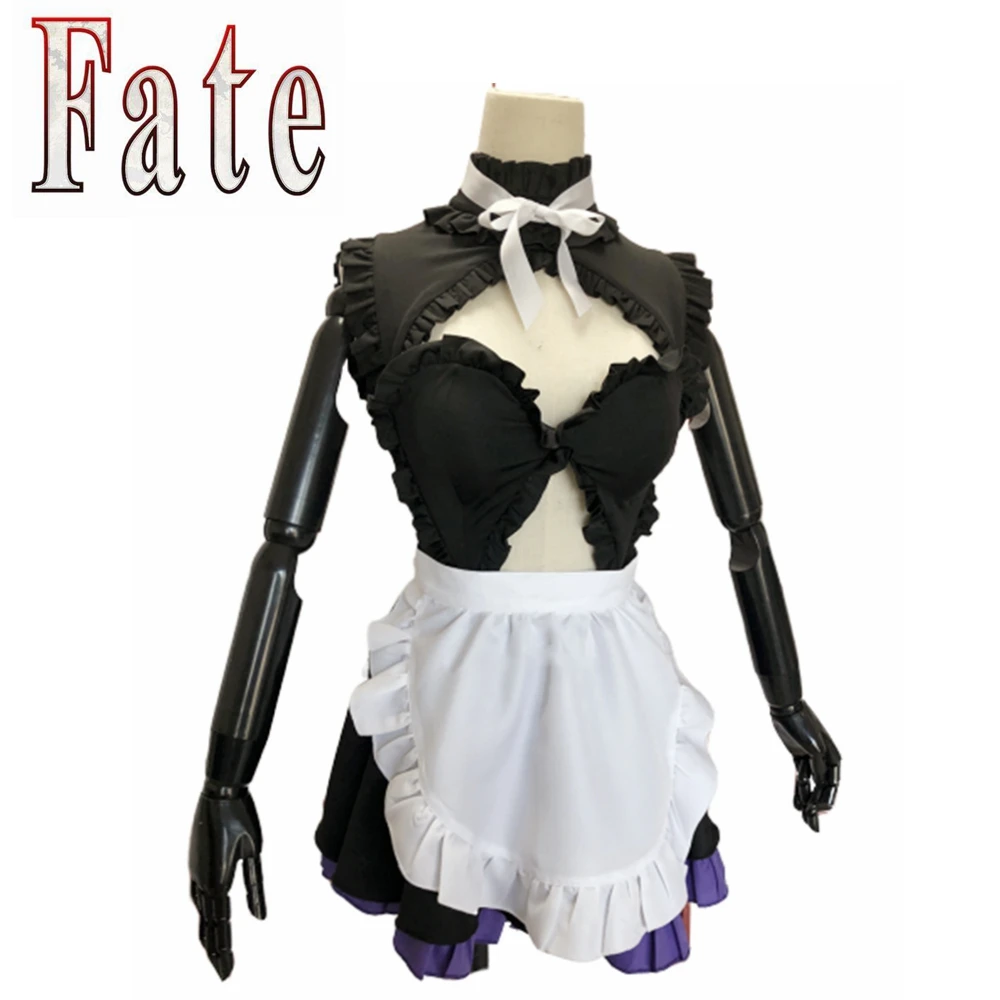 Fate Grand Order Mash Kyrielight, сексуальные топы, фартук горничной, платье, Униформа, наряд, аниме, костюмы для косплея