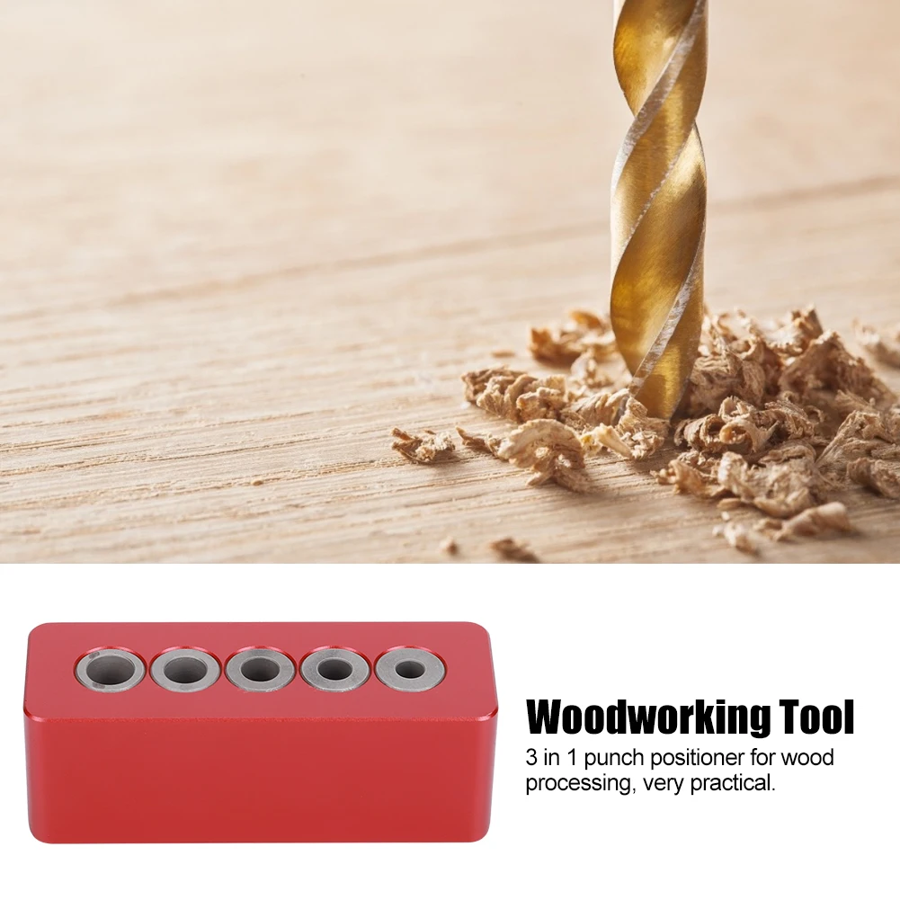 

Woodworking Hole Locator Right Angle Drill Guide Round Pipe Hole Puncher DIY Hole Locator Wood Work Tool