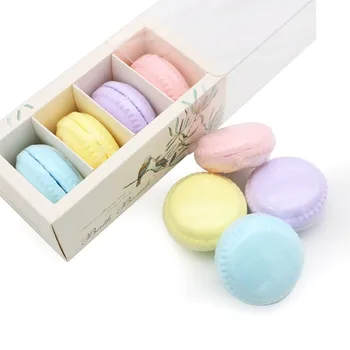 

Bubble Bath Salt Ball Moisturizing Body Cleaner Handmade Bath Salt Bombs 6pcs / set Macaron Set Essential Oil Bath Hot