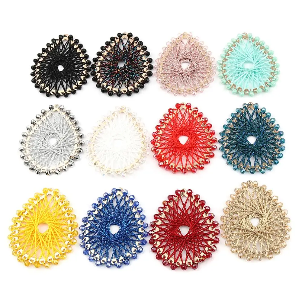 Подвески DoreenBeads сплав на железной основе и стеклянные бусины покрытые золотом