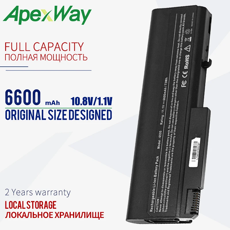 ApexWay Замена ноутбука Батарея для hp Compaq 510 610 615 6720 6730 6735 6820 6830 s 451086-161 451568-001