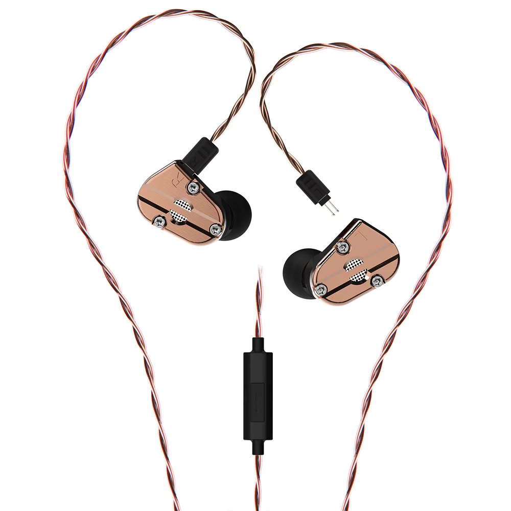Cooper no mic Revonext QT5 1DD+ 1BA гибридные наушники HIFI DJ монитор для бега спортивные наушники гарнитура вкладыши QT2/QT3 - Цвет: Cooper no mic