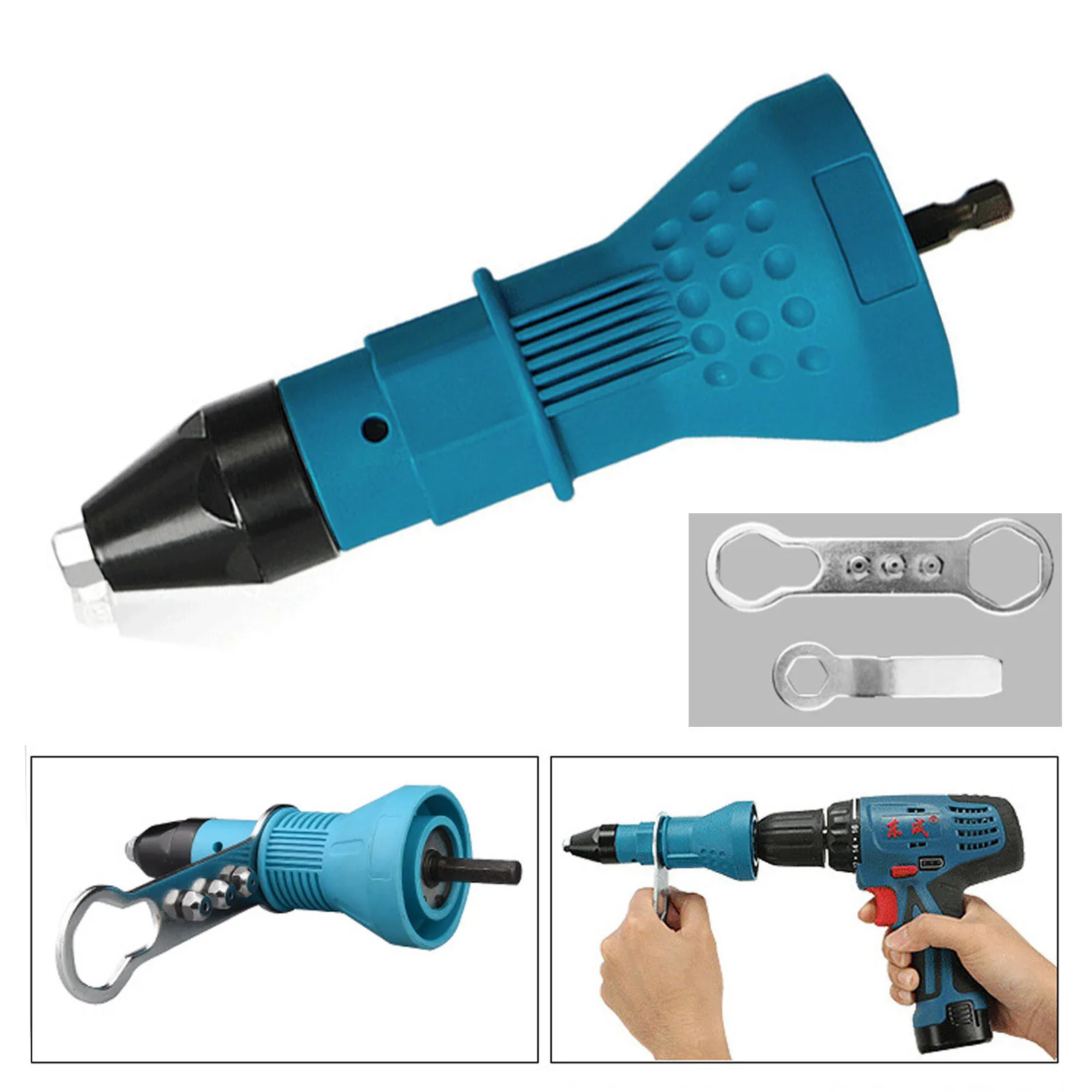 

Electric Pull Rivet Conversion Adapter Electric Rivet Nut Guns Riveting Drill Adaptor Nut Tool Multifunction Nail Gun Rivets