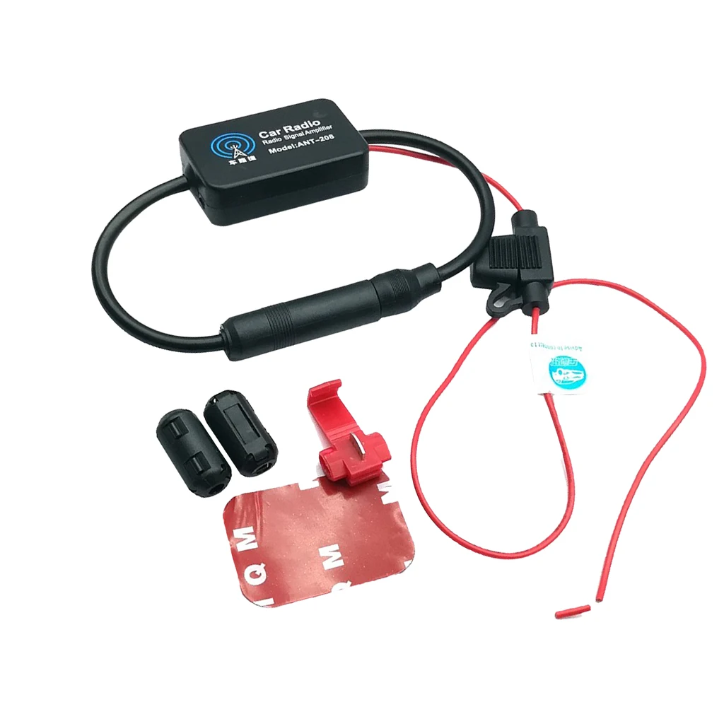 Universal Vehicle Car Radio FM Antenna Signals Amp Amplifier Booster Radio FM