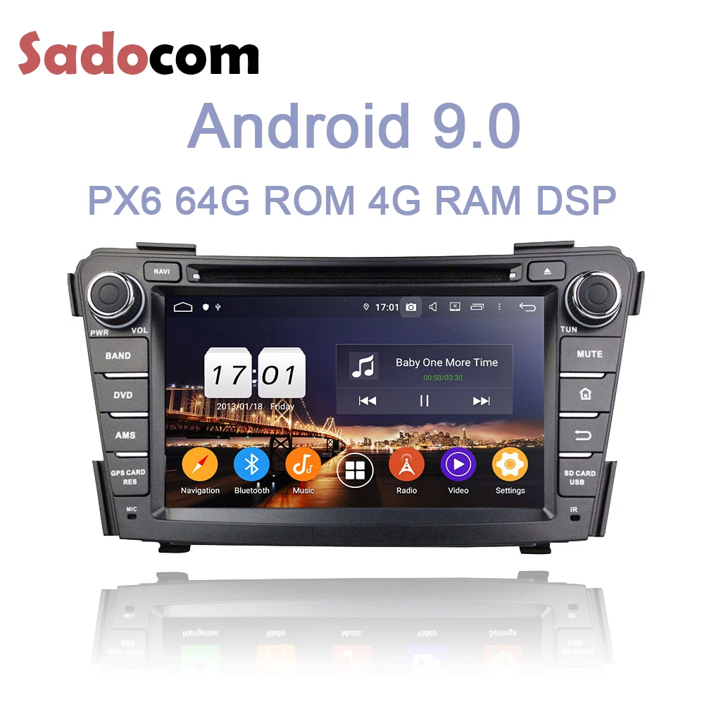DSP Android 9,0 для hyundai I40 2011-2013 Восьмиядерный 4 Гб ОЗУ автомобильный dvd-плеер gps ГЛОНАСС Navi авторадио wifi 4G Bluetooth 4,2