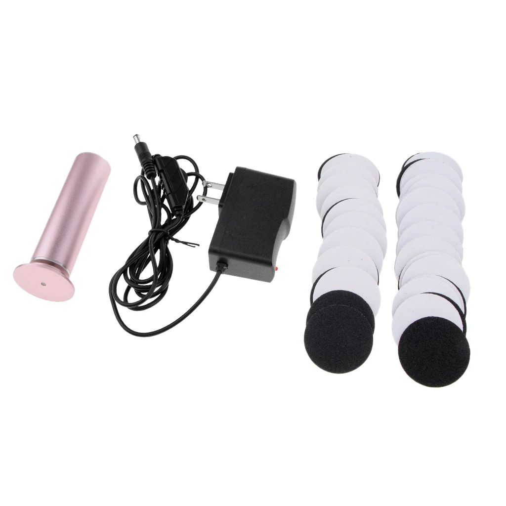 

Electric Foot Callus Remover Pedicure File Tool + 60pcs Sandpaper Disk US Plug Foot Hand Skin Care Supplies