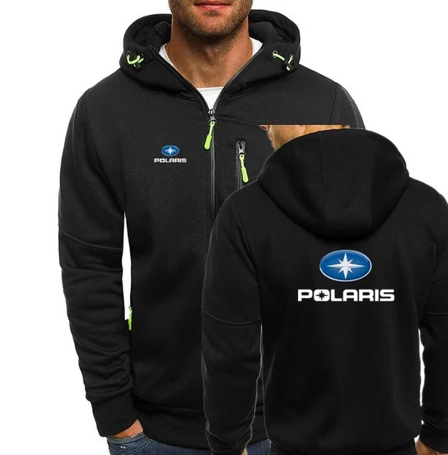 

Polaris Snowmobiles Print Autumn Men Hoodies Zipper Sweatshirt Streetwear Jacket Mens Hooded Tracksuit Slim Fitness Outwear K